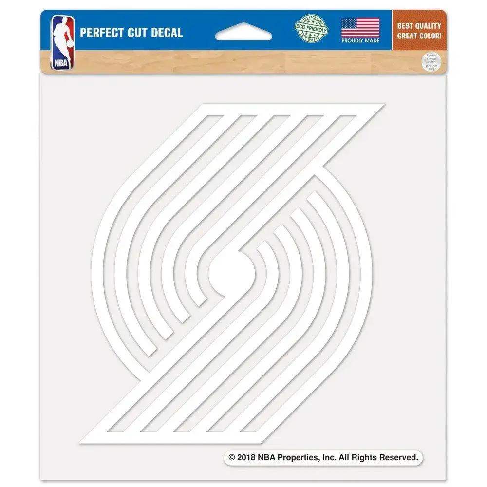 Portland Trail Blazers Decal 8x8 White Perfect Cut - ToylandEU™