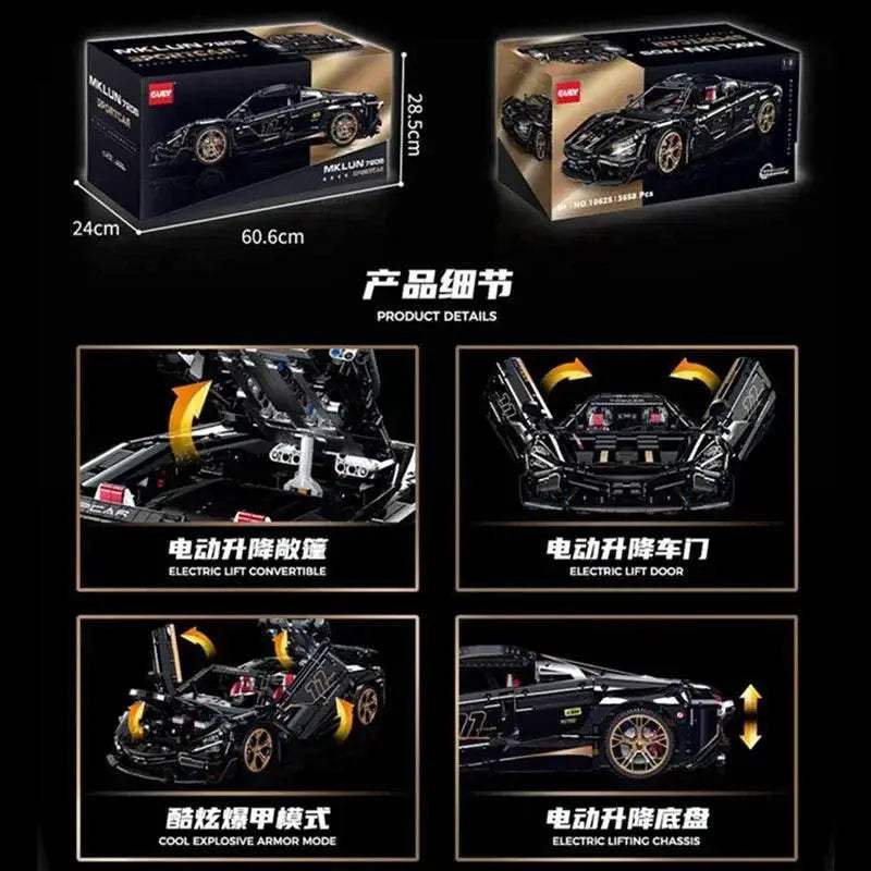 Powerful MOC Racing Car Model With Motor Toyland EU - ToylandEU™