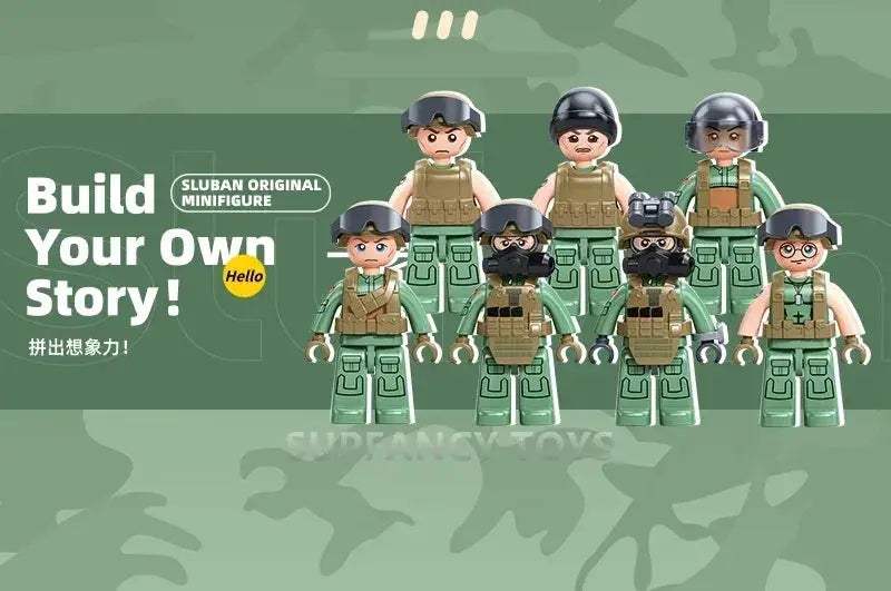 Powerful Military Blocks 744 Piece Block Set Toyland EU - ToylandEU™