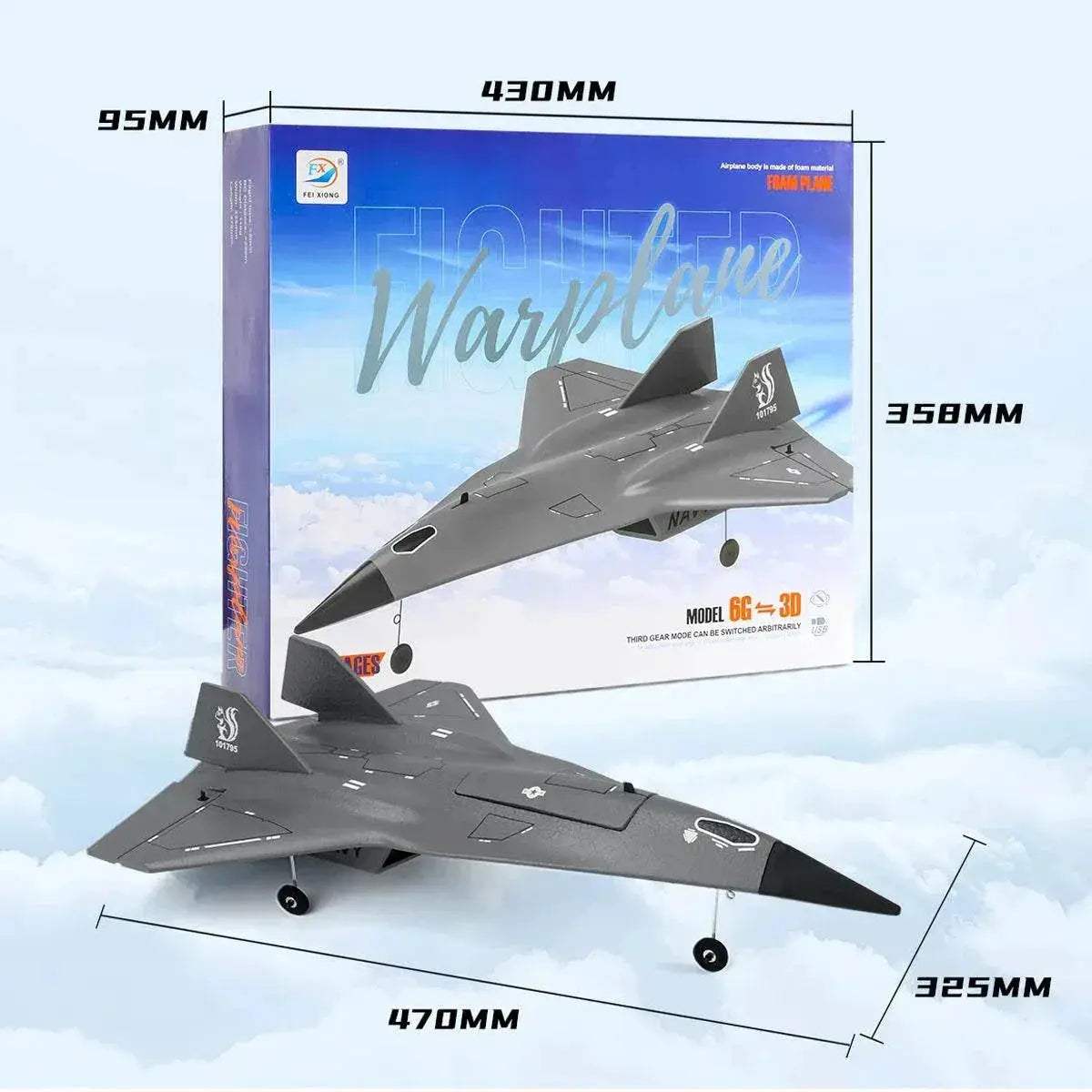 Powerful RC Plane 4 Channel Model Aircraft Toyland EU - ToylandEU™