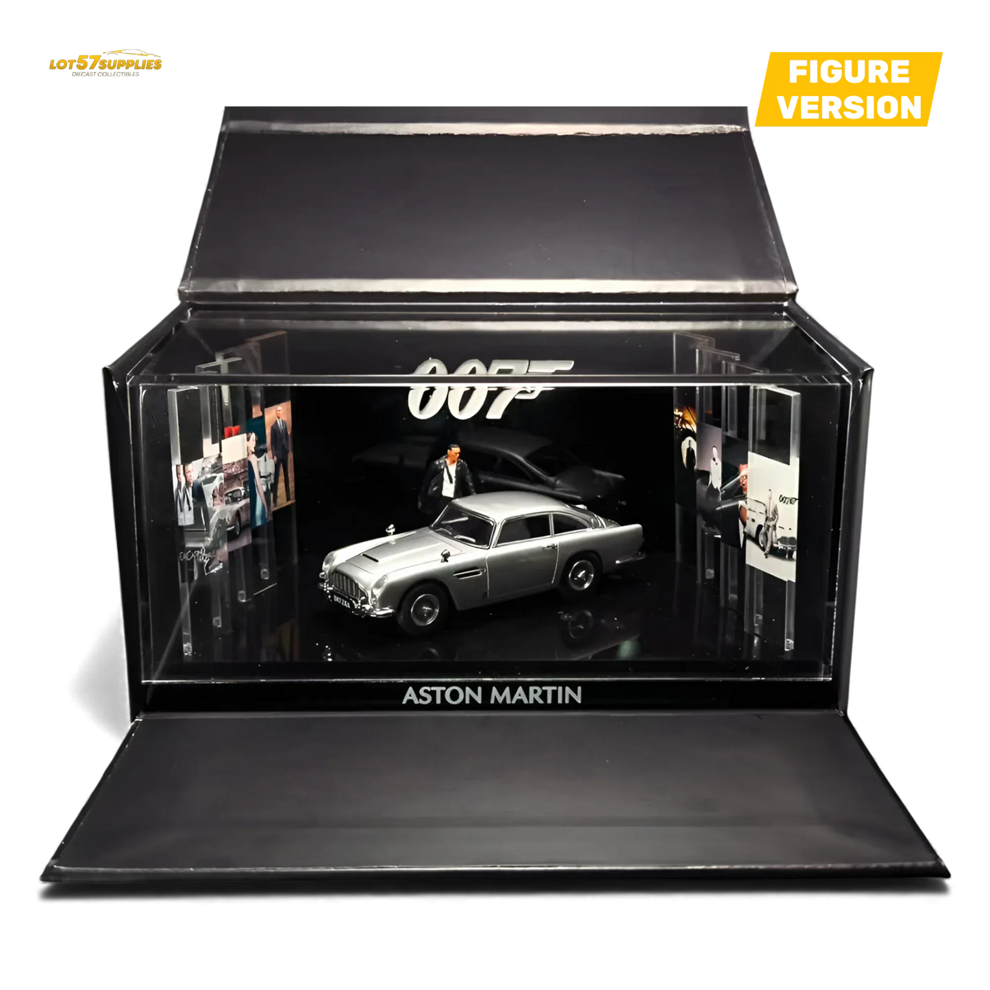 (Pre-Order) Aston Martin DB5 High Gloss Silver Figurine Ver 1:64 - ToylandEU