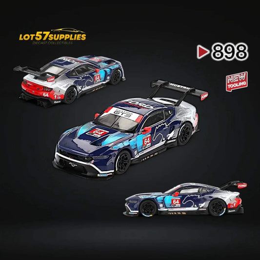(Pre-Order) Mini-GT Ford Mustang GT3 #64 FMM 2024 IMSA Daytona 24 Hrs #898 1:64 - ToylandEU