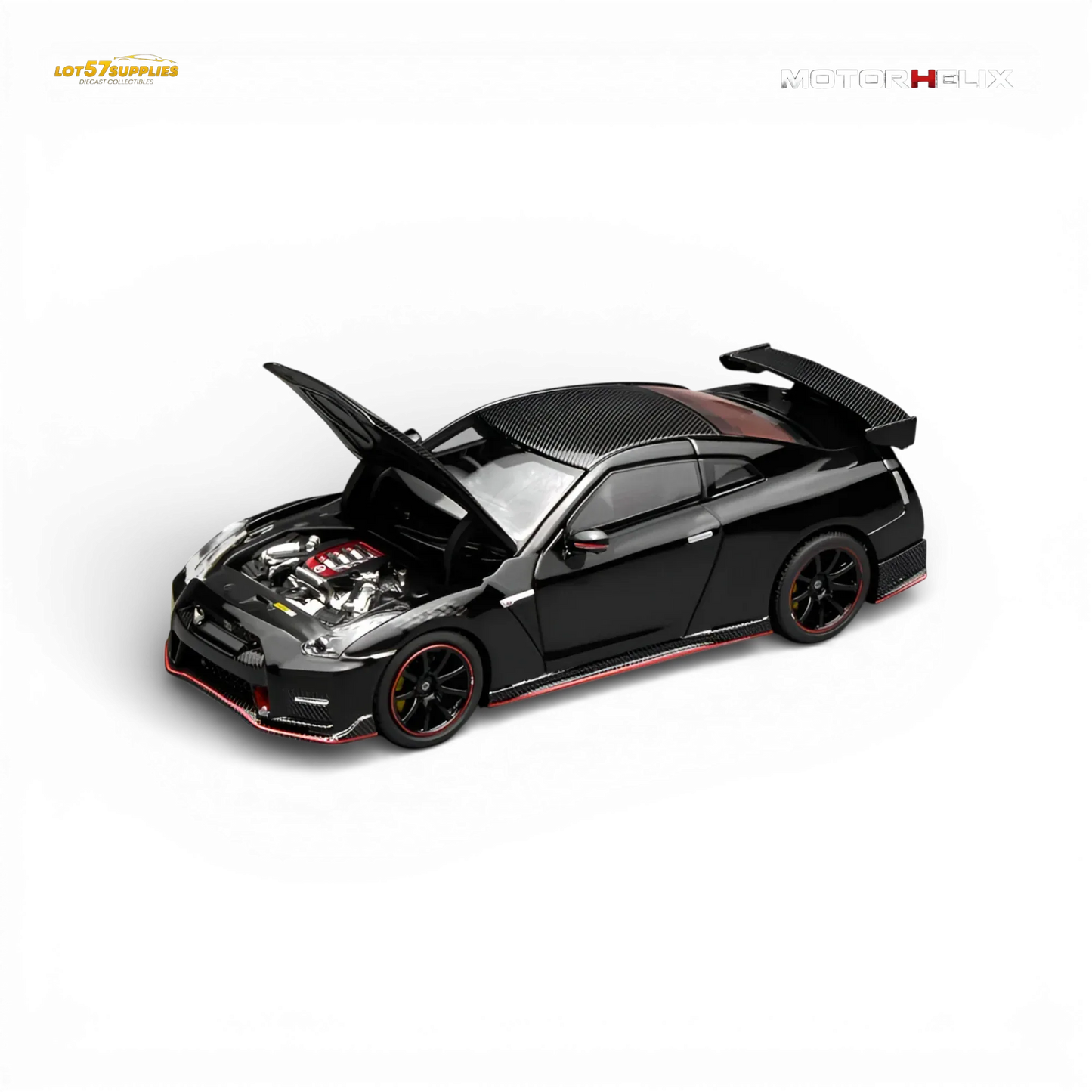 Officially Licensed Nissan GT-R NISMO 1:64 Diecast Model Meteor Black - ToylandEU