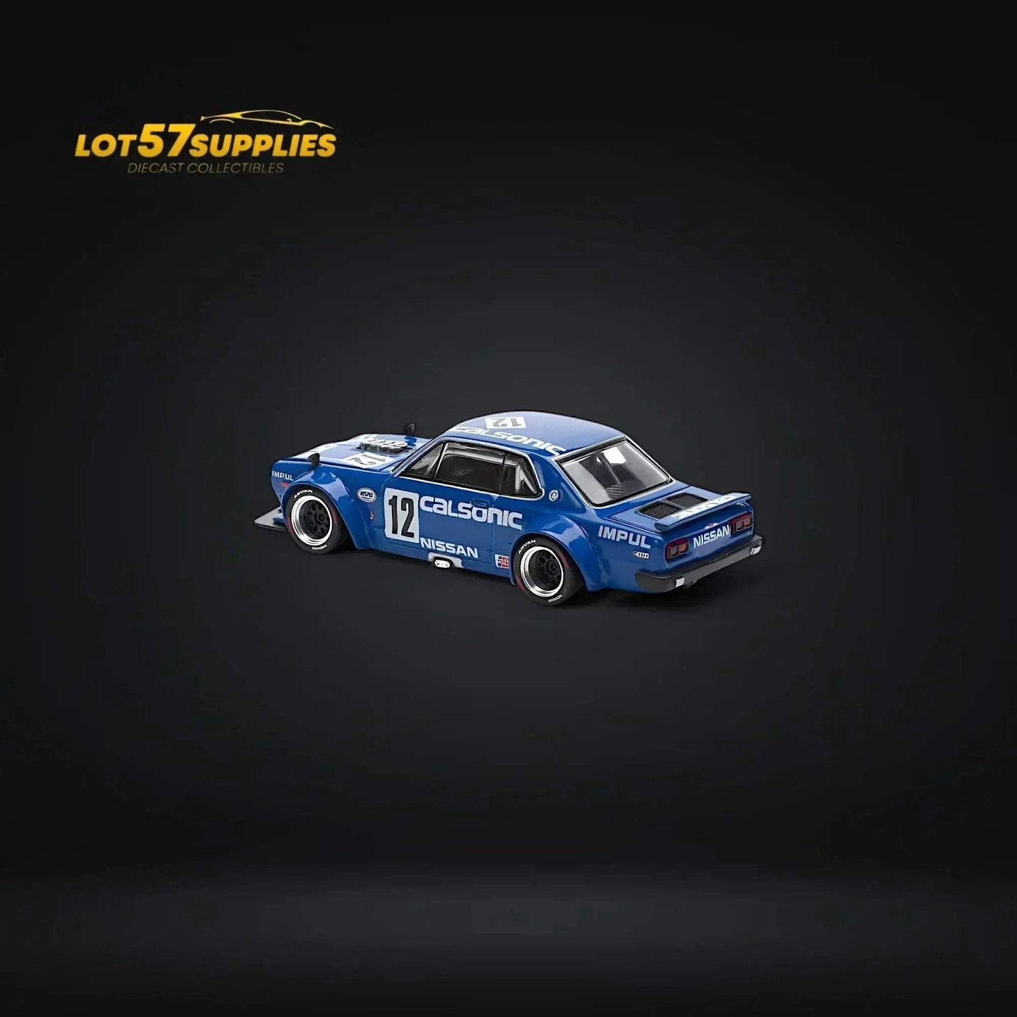 (Pre-Order) PopRace Skyline GT-R V8 Drift (Hakosuka) - Calsonic Blue 1:64 - ToylandEU