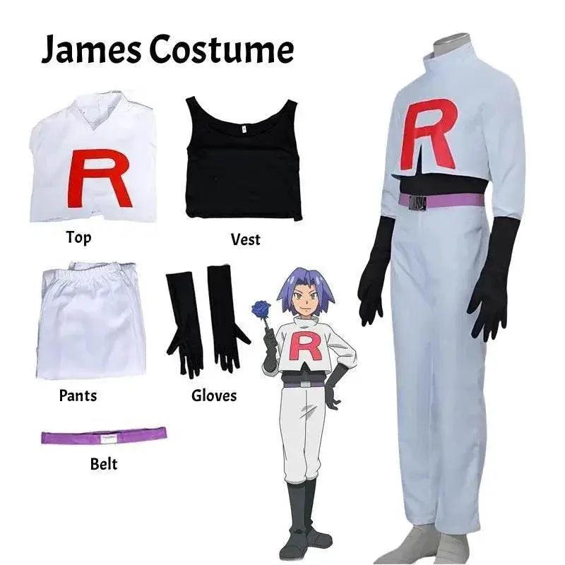 Premium 2pc Team Rocket Cosplay Costume Set Toyland EU - ToylandEU™
