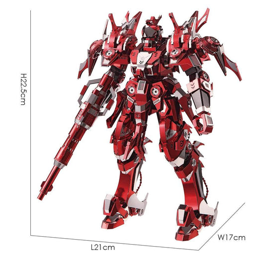 Premium 3D Metal Puzzle Kit Red Thunder Model Building Toy for Adults and Teens - ToylandEU