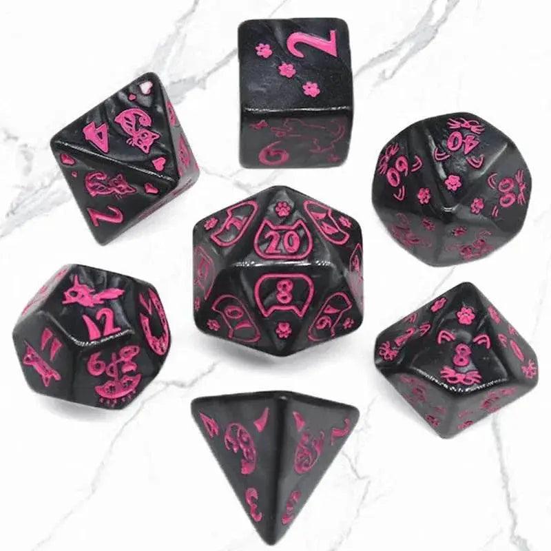 Premium 7 Piece Polyhedral DND Dice Set for Players - ToylandEU™
