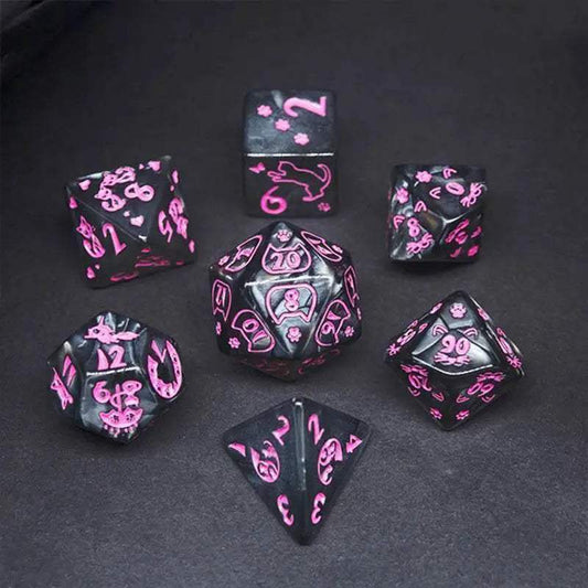 Premium 7 Piece Polyhedral DND Dice Set for Players - ToylandEU™