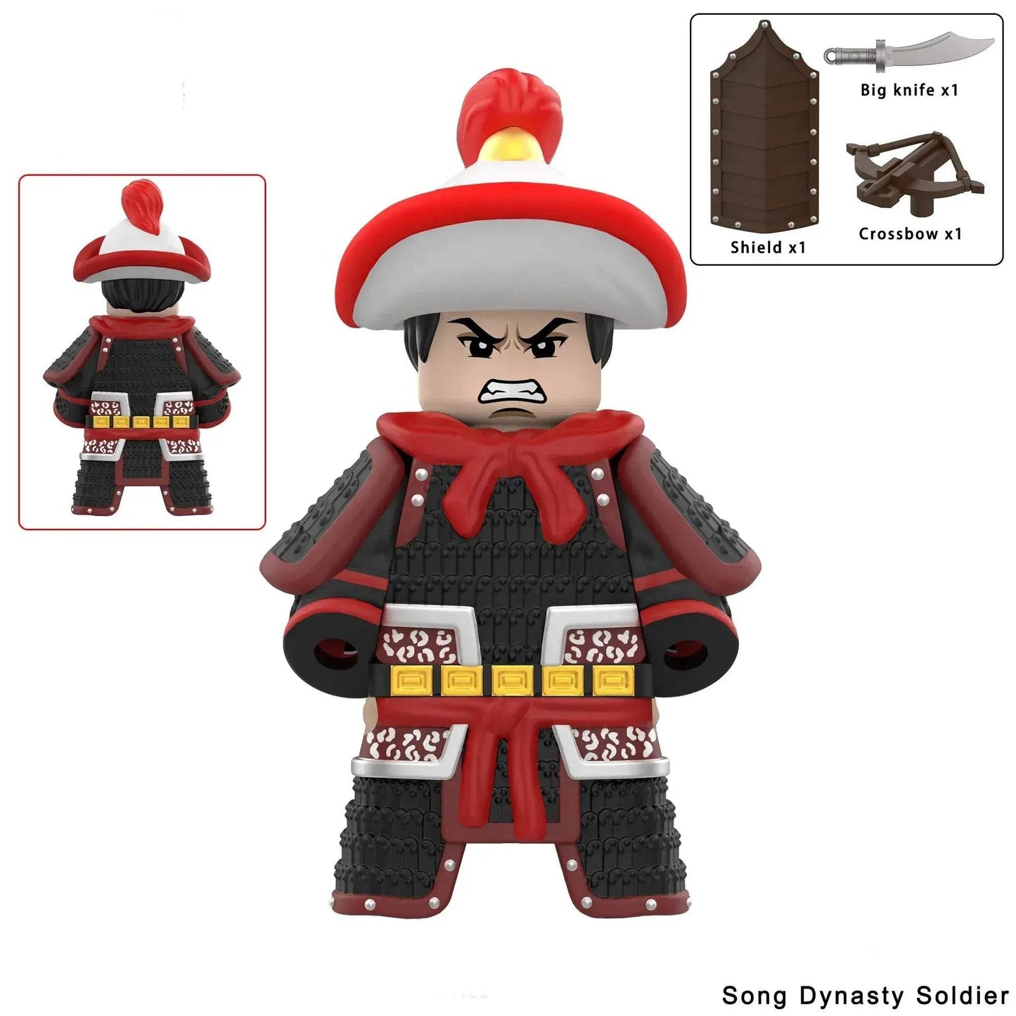 Premium Action Figure Building Block Yue Fei General Armor Soldier For Lego Compatible Builders Gift - ToylandEU