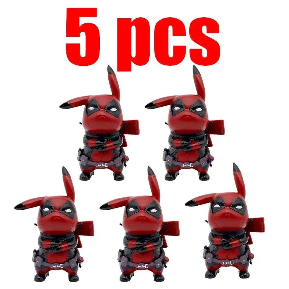 Premium Action Figure Pikachu Deadpool Q Version Desk Decor - ToylandEU