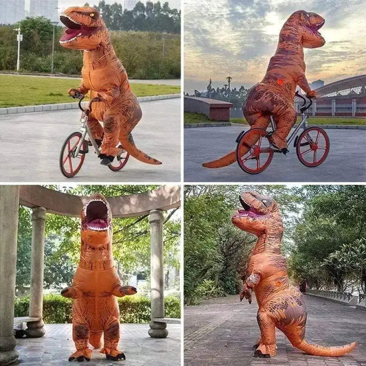 Premium Adult Inflatable Dinosaur Costume T Rex Halloween - ToylandEU