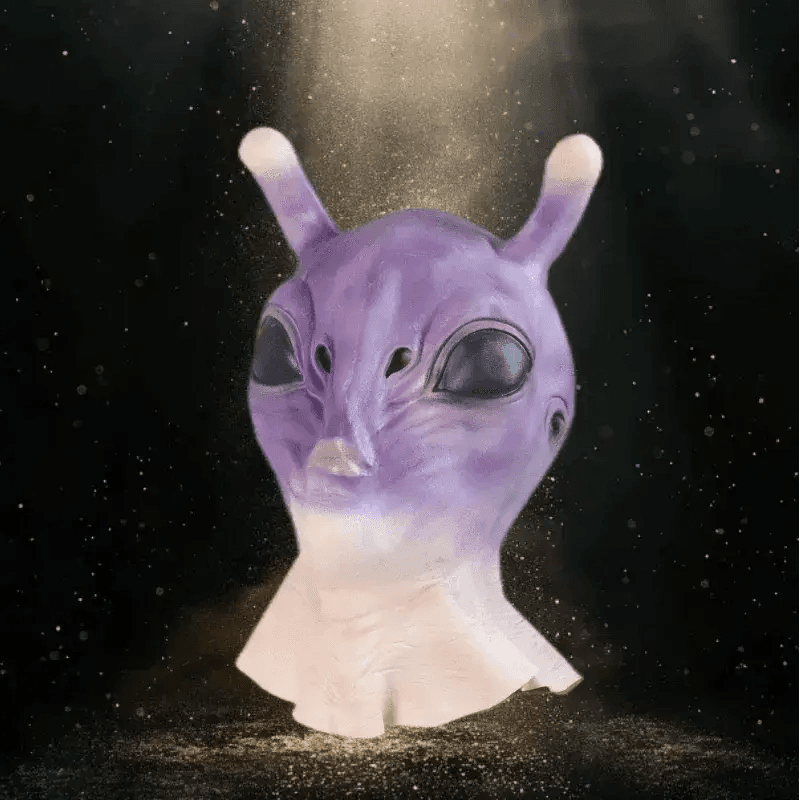 Bold Alien Mask Purple Latex Halloween Mask Toyland EU - ToylandEU™