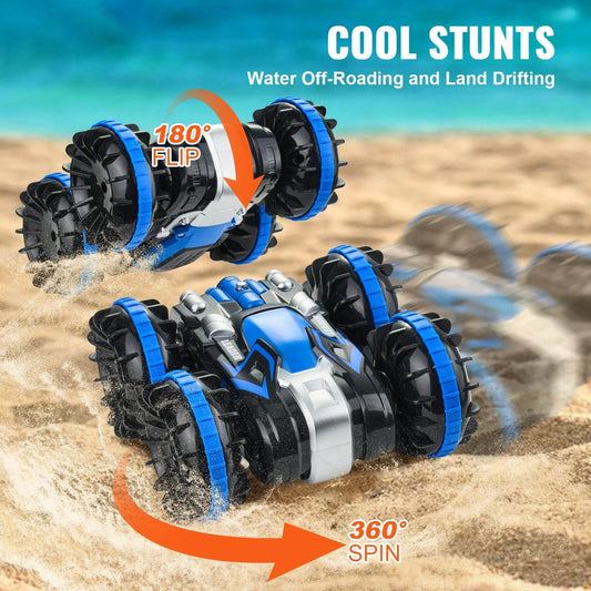 Premium Amphibious RC Car 360 Degree Rotating Stunt Kids - ToylandEU