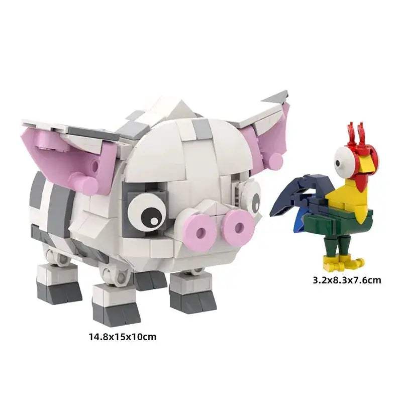 Premium Animal Blocks Building Kit With Moanaed Models For Kids Birthday Gifts And Collectible Animal Ornaments - ToylandEU