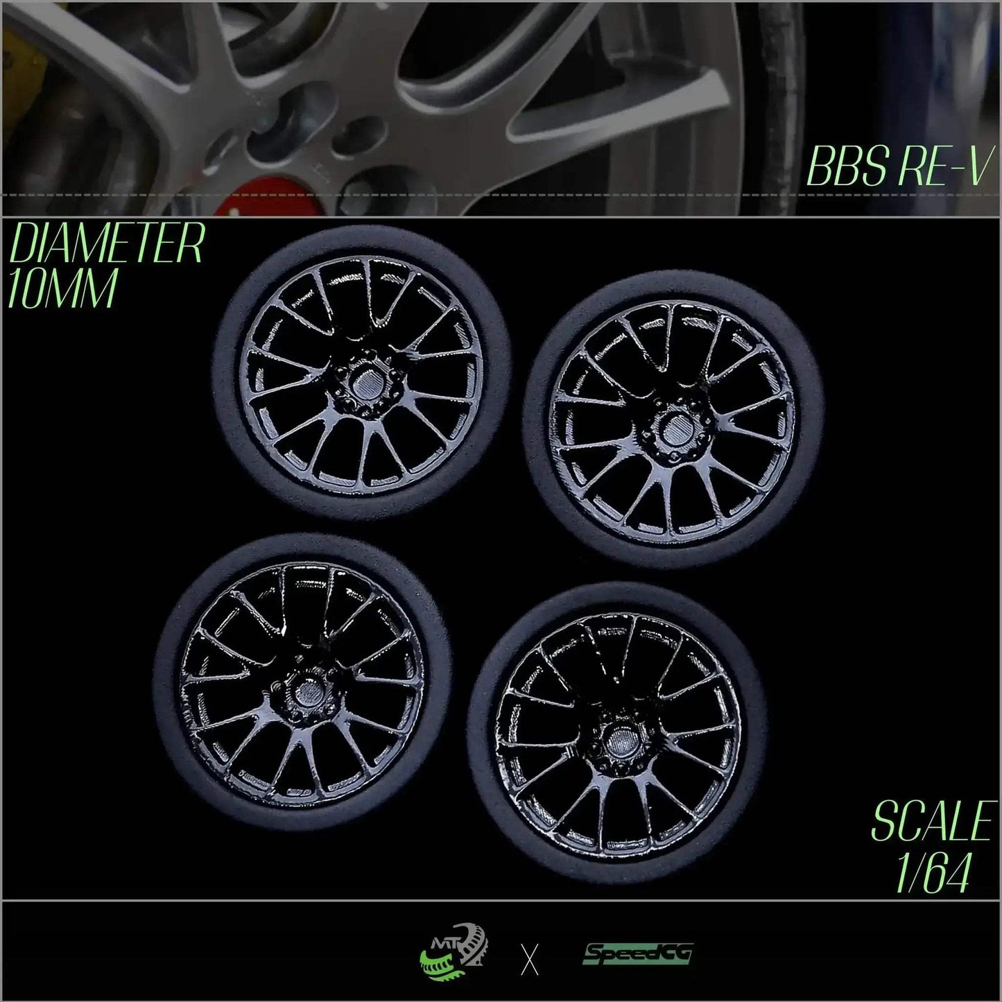 Premium BBS RID One Sixty Four Diecast Wheels With Tires - ToylandEU