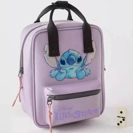 Premium Backpack Disney Stitch Cartoon Design With Durable Zipper For Kindergarten Girls - ToylandEU