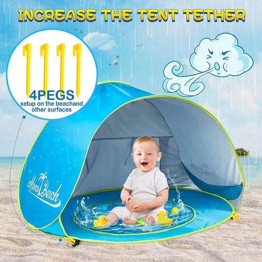 Premium Beach Tent Sun Shelter UV Protection For Kids - ToylandEU