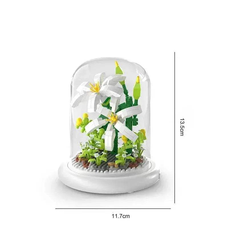 Deluxe Micro Block Flower Bouquet Desktop Toyland EU - ToylandEU™