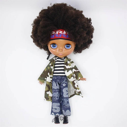 Premium Blythe Doll Super Dark Skin Afro Hair For Girls - ToylandEU