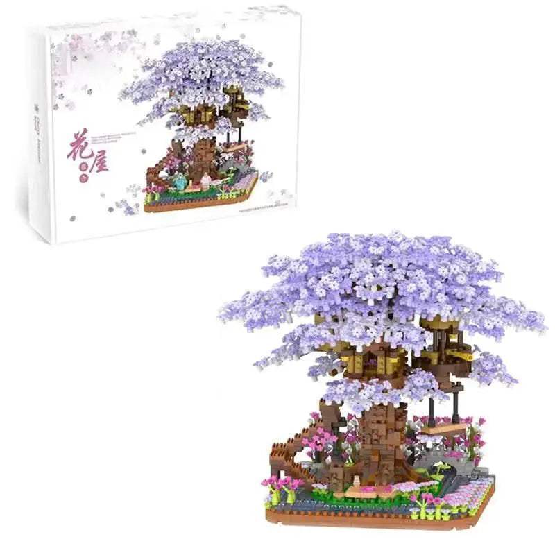 Premium Bonsai Architecture Set Pink Sakura Toyland EU - ToylandEU™