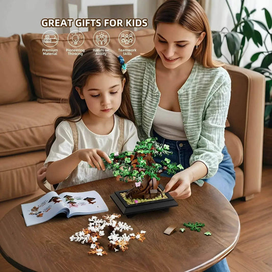 Premium Bonsai Tree Building Set 4 In 1 Toyland EU - ToylandEU™