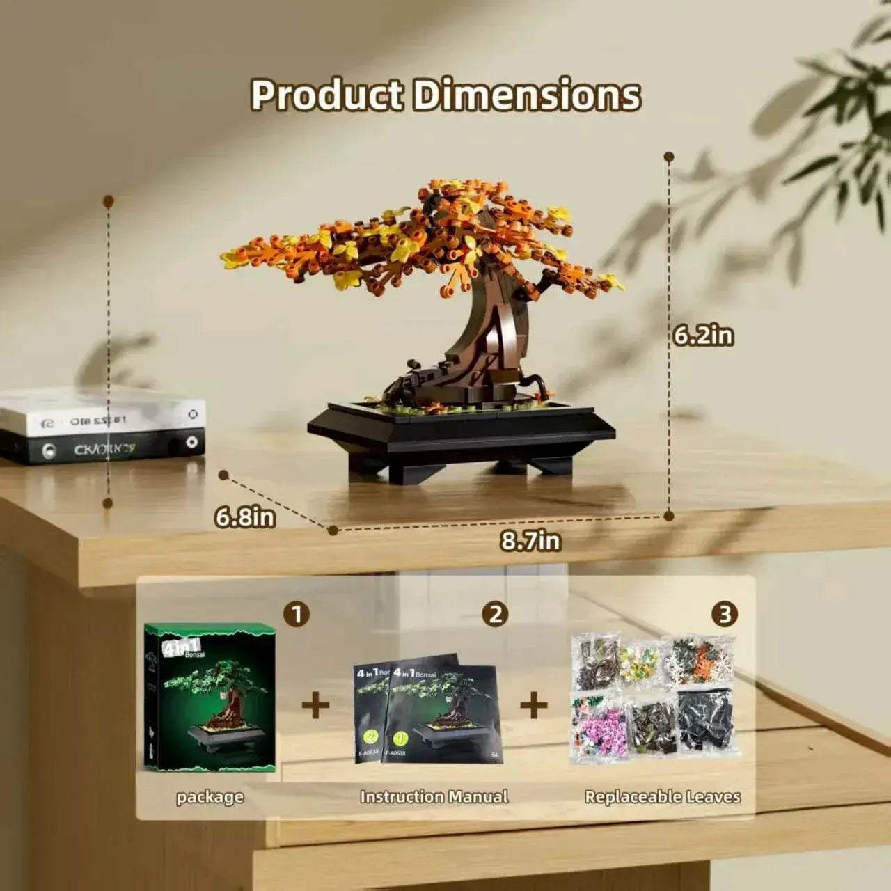Premium Bonsai Tree Building Set 4 In 1 Toyland EU - ToylandEU™
