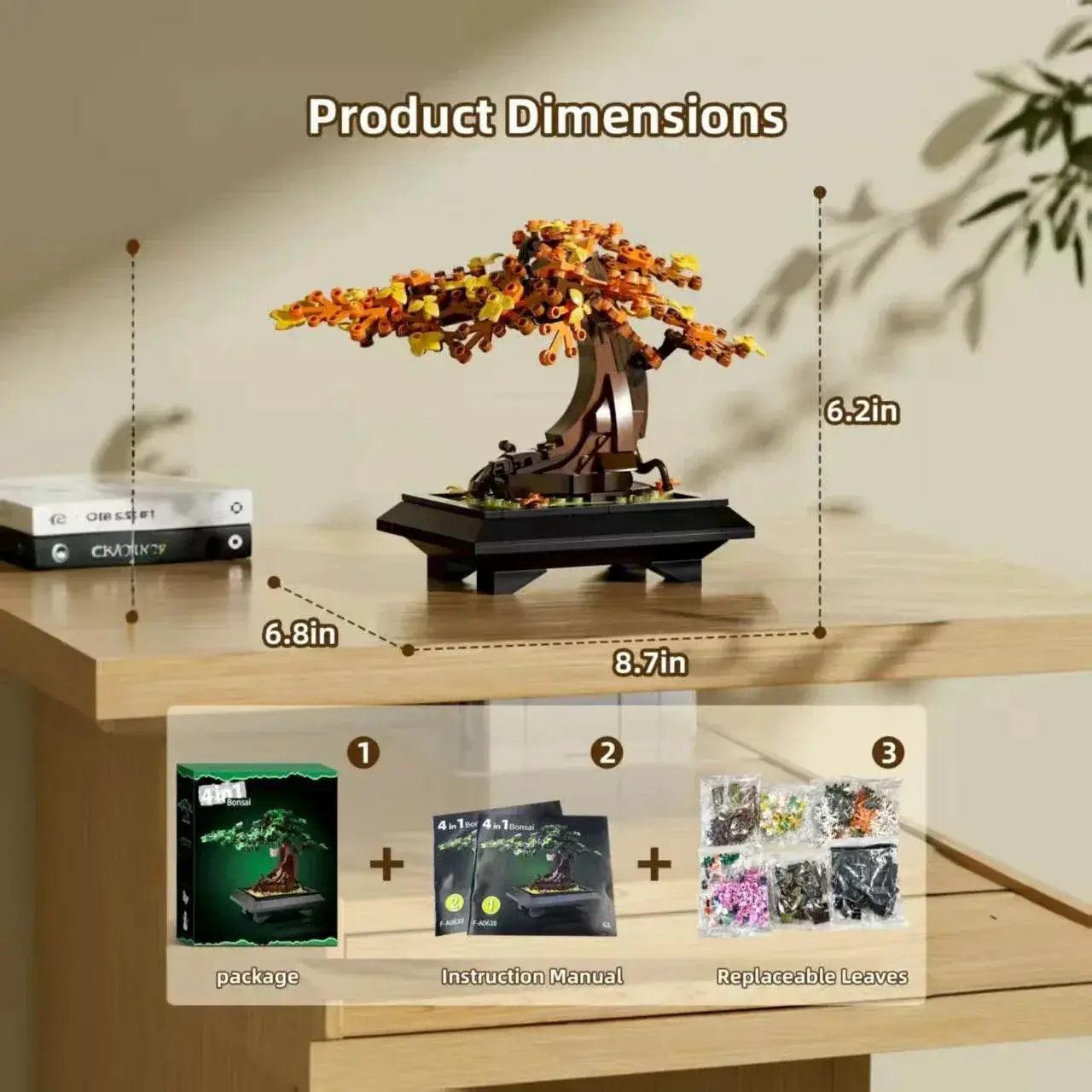 Premium Bonsai Tree Building Set 4 In 1 Toyland EU - ToylandEU™