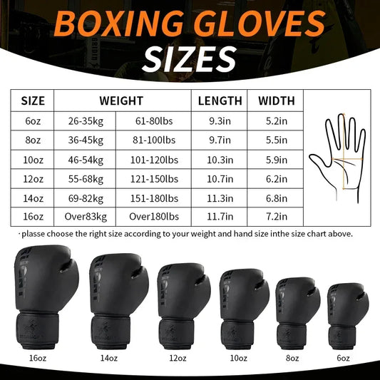 Premium Boxing Gloves 8 To 16 Oz Unisex Muay Thai Training - ToylandEU
