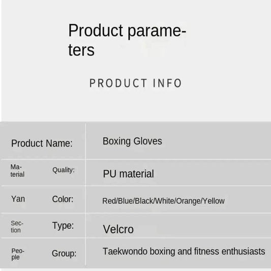 Breathable PU Boxing Gloves Training Unisex Toyland EU - ToylandEU™