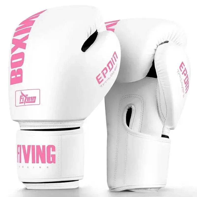 Premium Boxing Gloves PU Leather Muay Thai Unisex Training - ToylandEU