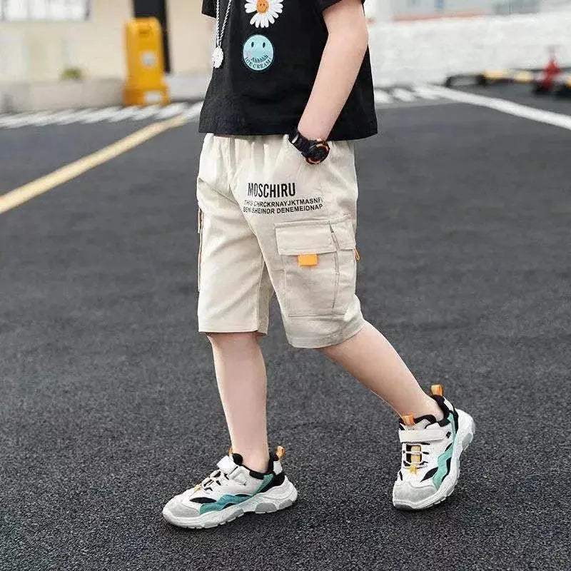 Premium Boys Shorts With Elastic Waist Three Color Summer Casual Ages 7 To 13 - ToylandEU