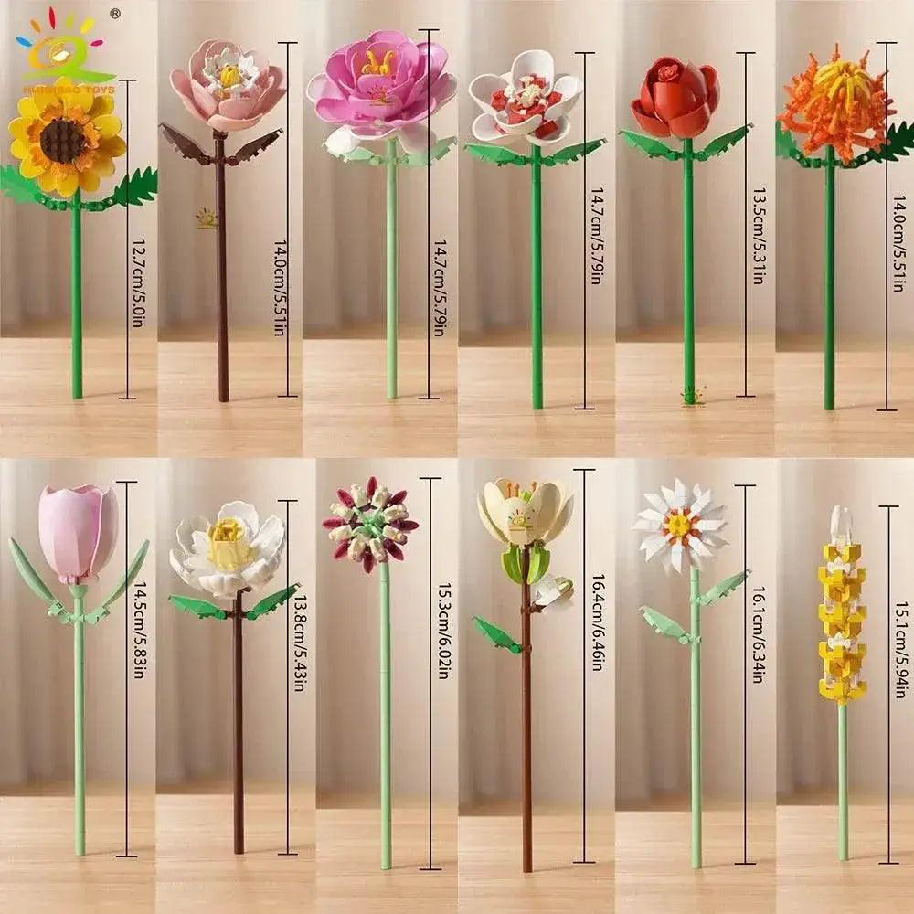 Premium Building Block Bouquet 18 Decor Kit Toyland EU - ToylandEU™