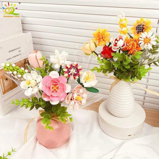 Premium Building Block Bouquet 18 Decor Kit Toyland EU - ToylandEU™