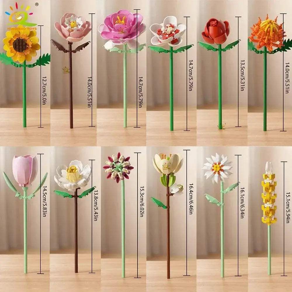 Premium Building Block Bouquet 18 Decor Kit Toyland EU - ToylandEU™