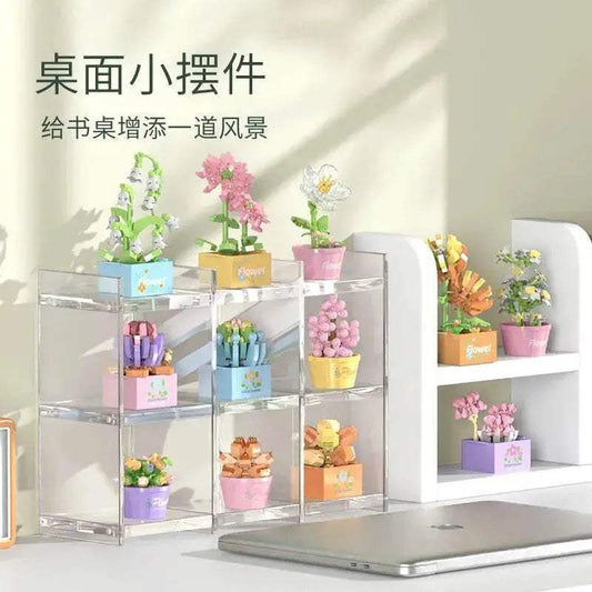 Premium Building Block Kit Flower Bouquet 3D DIY Home Decor - ToylandEU