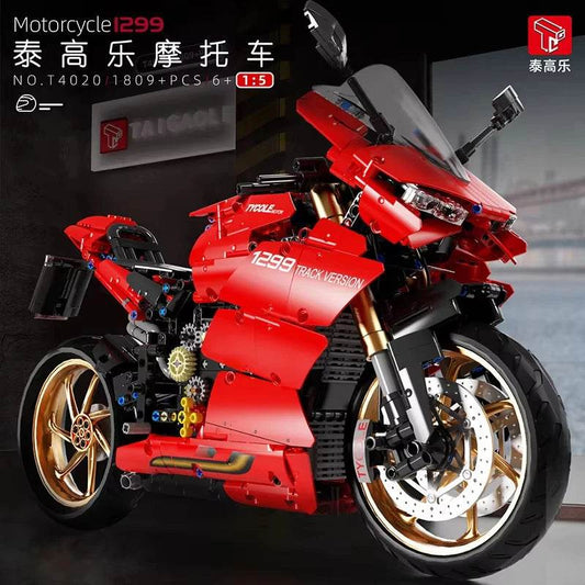 Premium Building Block Motorcycle Remote Control For Kids - ToylandEU