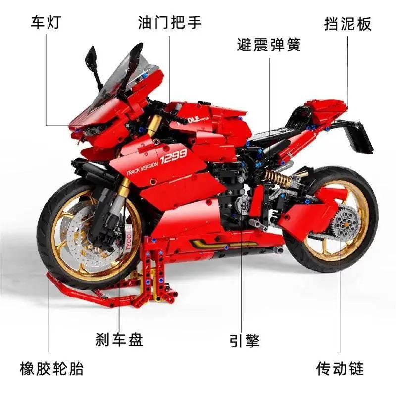 Premium Building Block RC Motorcycle 2in1 Toyland EU - ToylandEU™