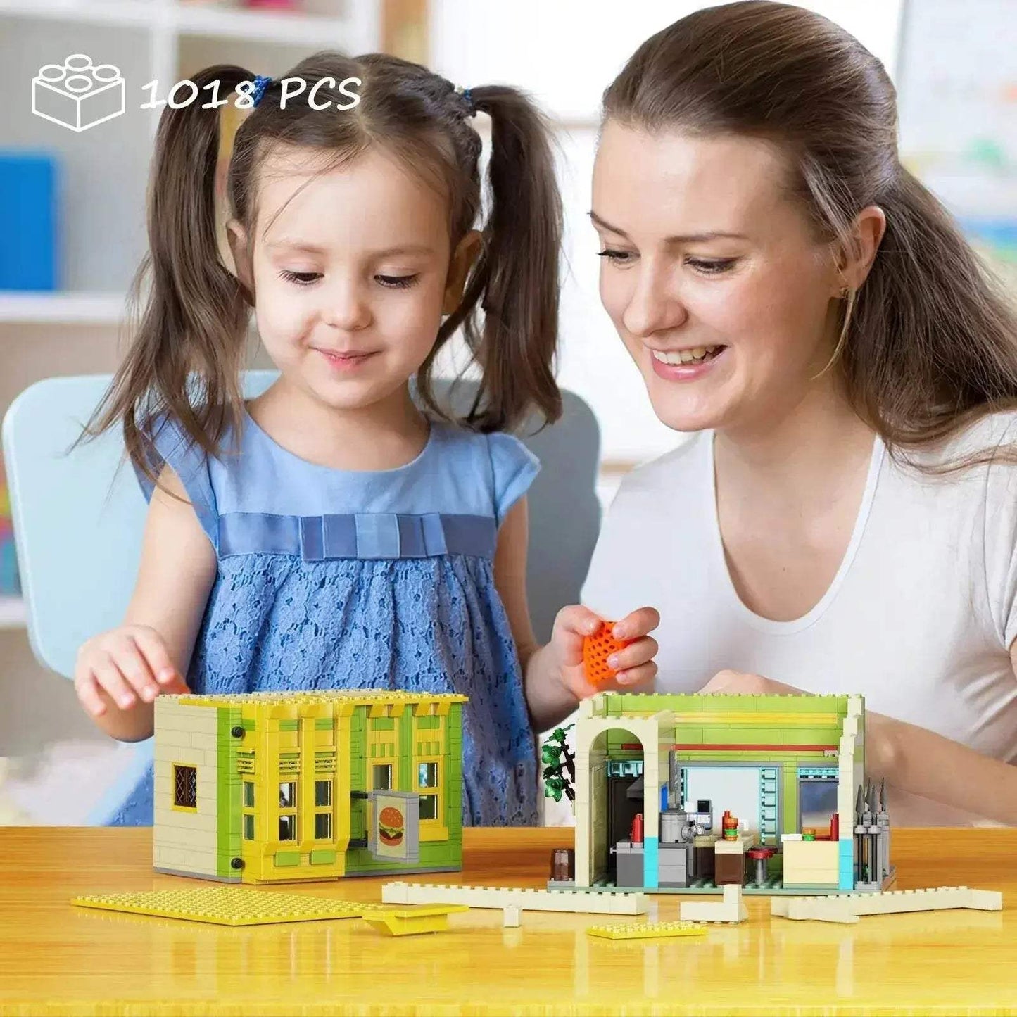 Premium Building Block Set Burgers Store Model for Kids - ToylandEU
