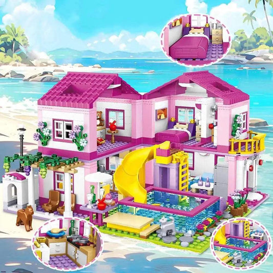 Premium Building Block City Street Villa 14 Toyland EU - ToylandEU™