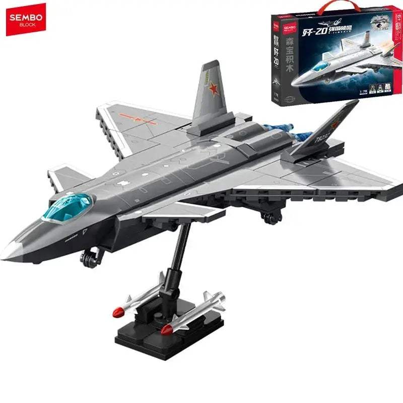 Premium Building Block Set Fighter Jet Military Aircraft Model Compatible With Lego For Boys Ornaments - ToylandEU