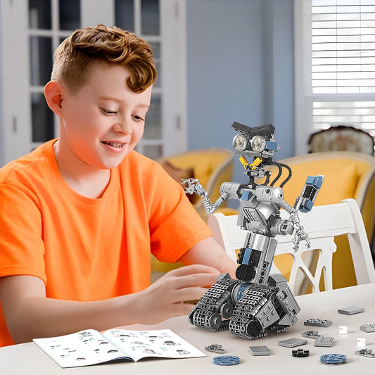 Premium Building Block Set Johnny 5 Mech Shorted Circuit Model For Children Ages 6 And Up - ToylandEU
