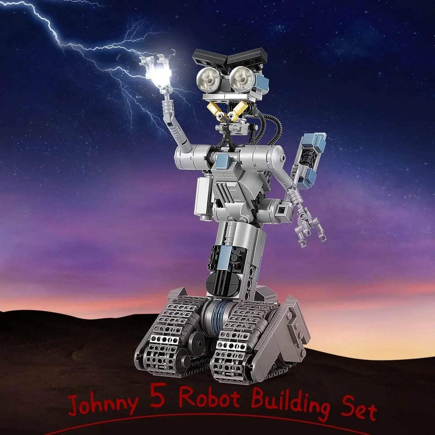 Premium Building Block Set Johnny 5 Mech Shorted Circuit Model For Children Ages 6 And Up - ToylandEU