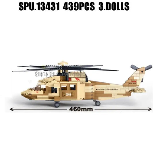 Premium Building Block Set Lego Compatible Military Air Force Rescue Helicopter For Boys Ages 6 Years And Up - ToylandEU