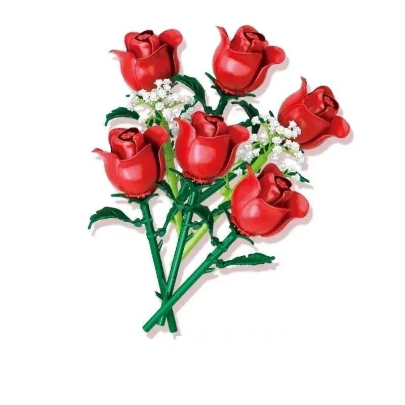Premium Building Block Set Romantic Flower Bouquet For Girls And Ladies DIY Gift - ToylandEU