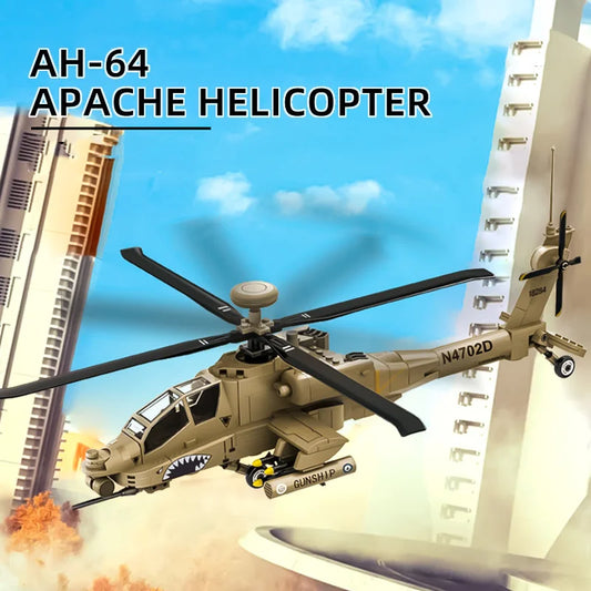 Premium Building Block Toy Lego Compatible Armed Apache Helicopter For Kids And Boys - ToylandEU