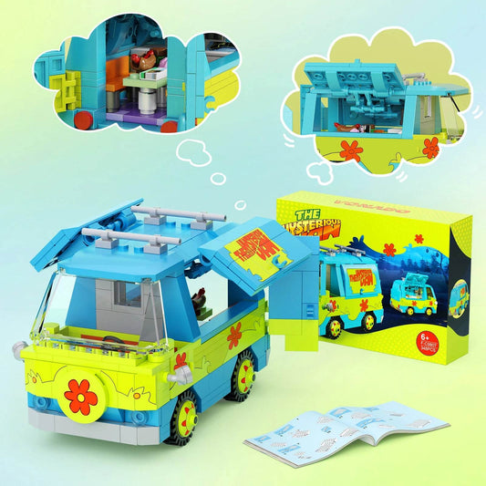 Premium Building Blocks Scooby Doo Mystery Machine Kit Kids - ToylandEU