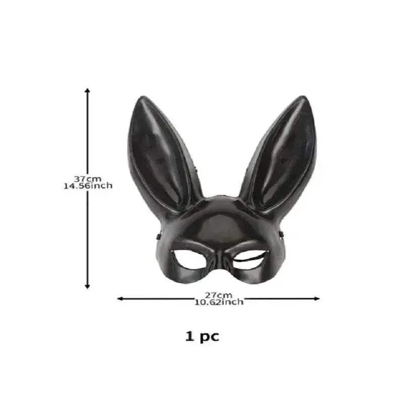 Premium Bunny Mask Full Face With Long Ears For Halloween - ToylandEU