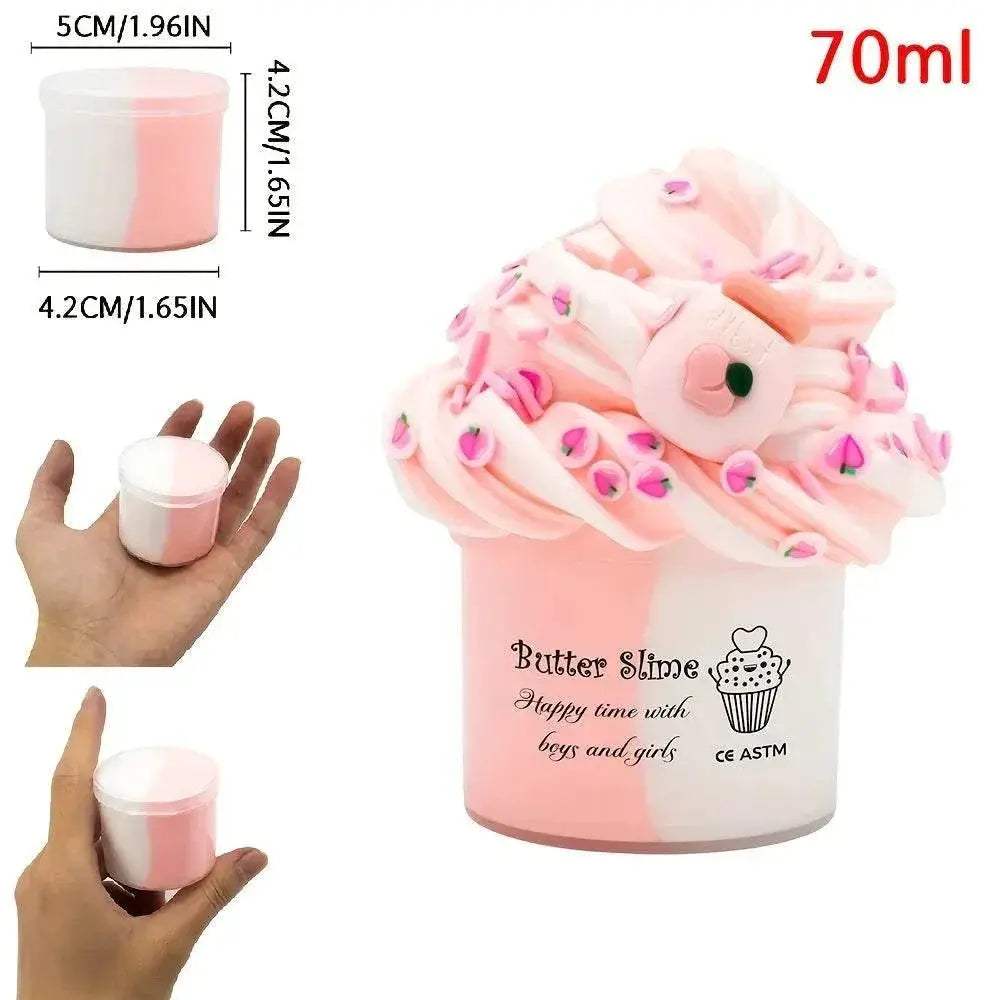 Premium Butter Slime 70ml Two Tone Slime Toyland EU - ToylandEU™