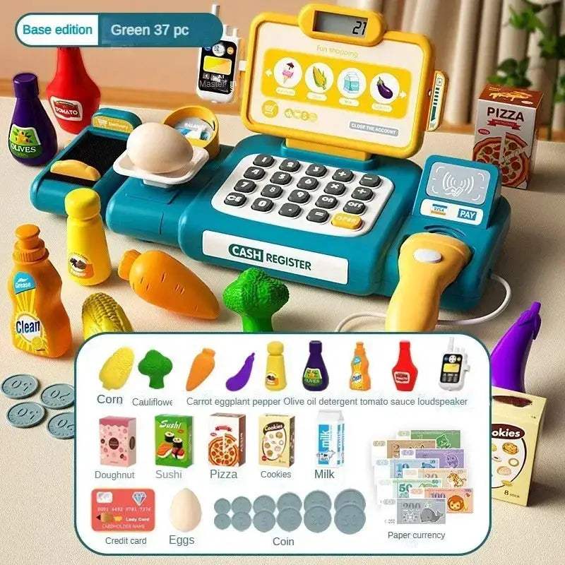Premium Cash Register Toy With Intelligent Scanner And Card Reader For Kids Pretend Play - ToylandEU