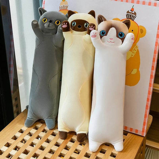 Premium Cat Plush Toy Long Sleeping Pillow for Kids - ToylandEU